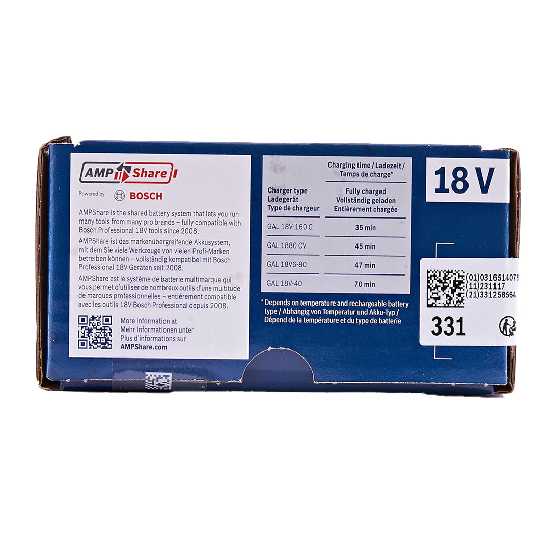 Bosch 18V Twin Battery Pack – 5.0Ah Li-Ion (Pro Range)