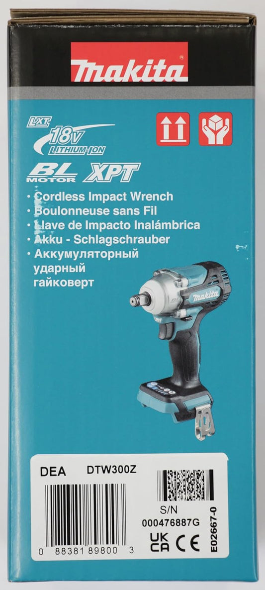 Makita 18V Brushless Impact Wrench DTW300Z – Compact Power, Body Only