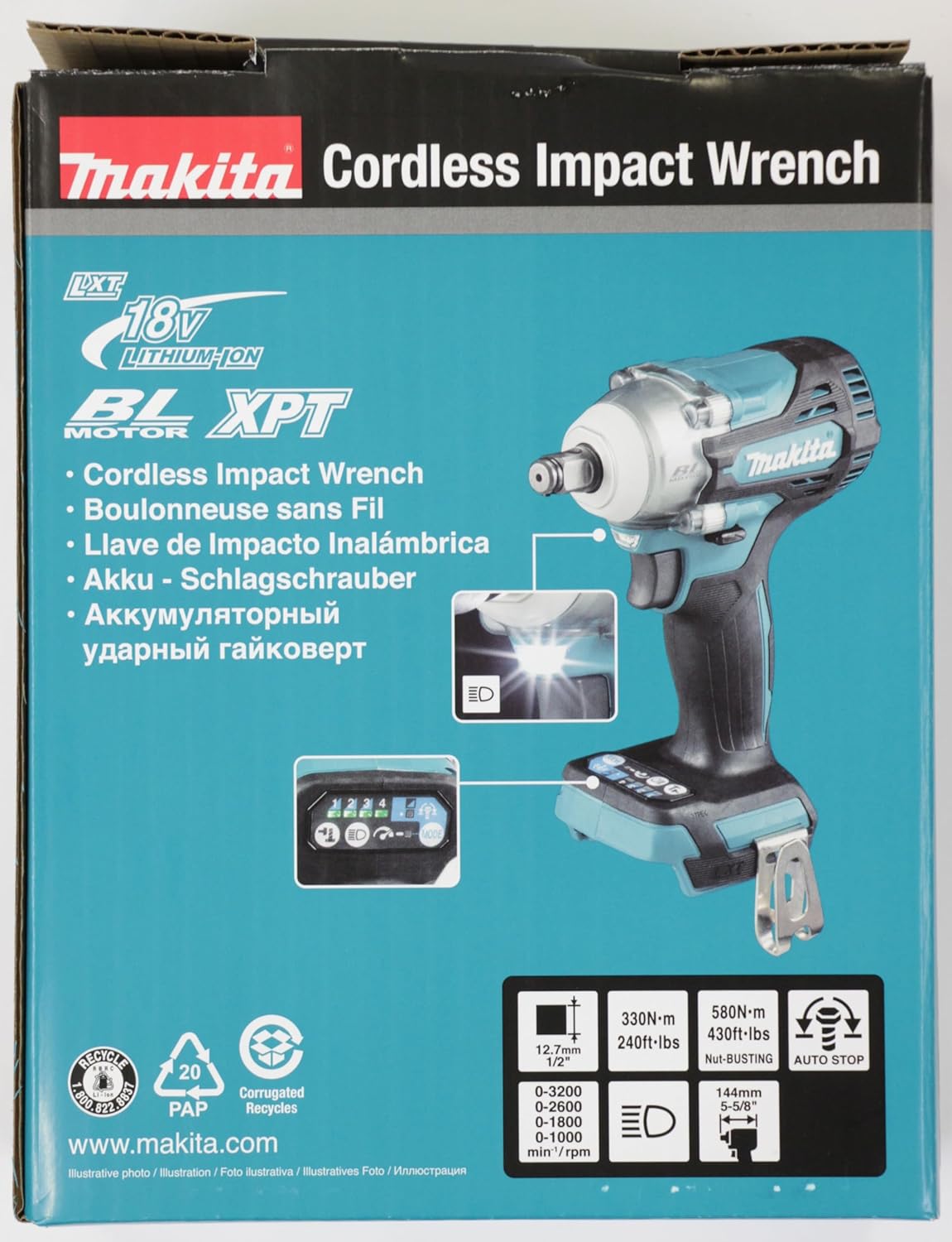 Makita 18V Brushless Impact Wrench DTW300Z – Compact Power, Body Only