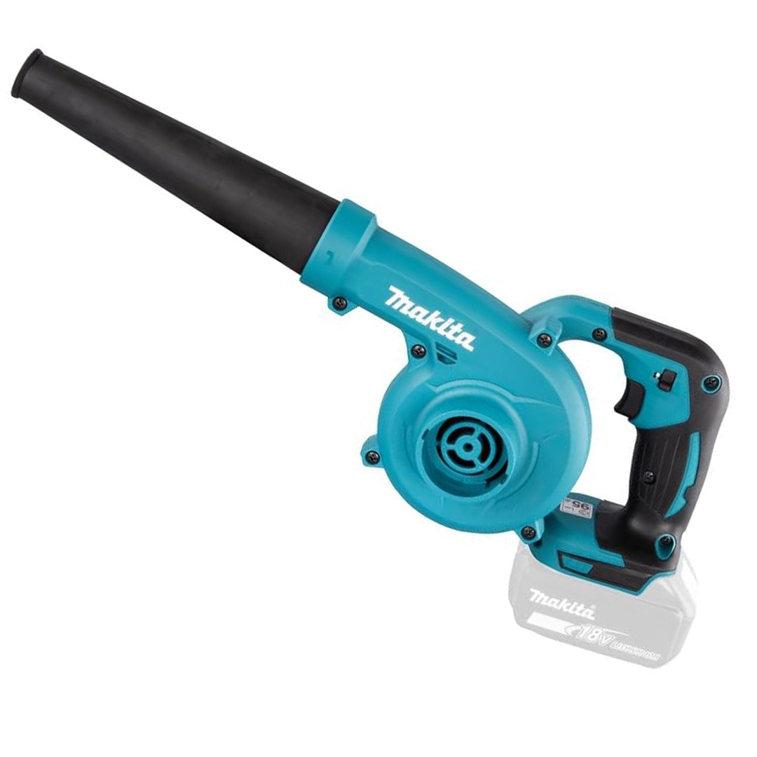 Makita 18V Cordless Blower + Dust Collection Bag & 2x 5.0Ah Battery Pack